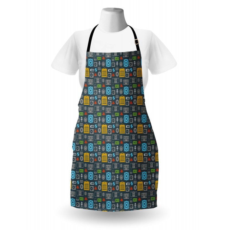 Retro Audio Equipment Apron