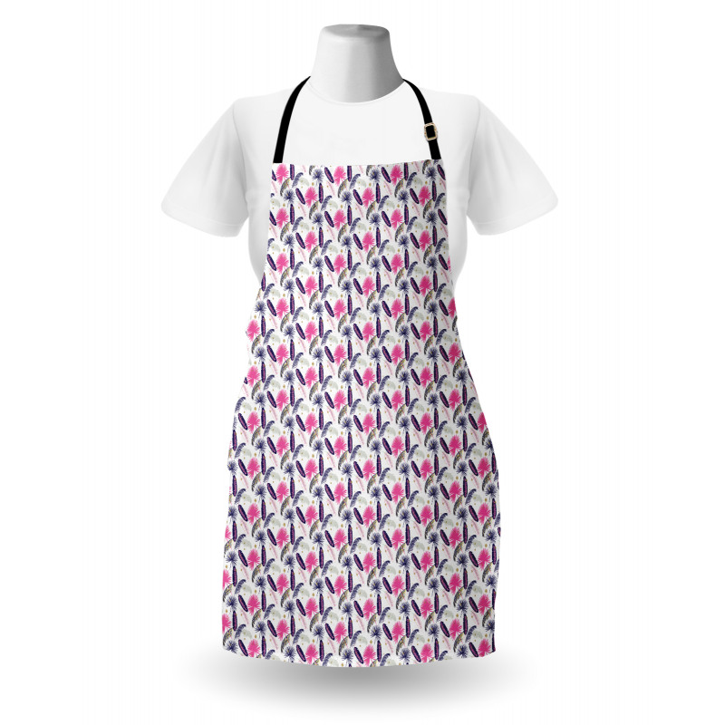 Coconut Fern Plumeria Leaf Apron