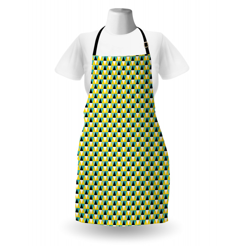 Abstract Colored Triangle Apron