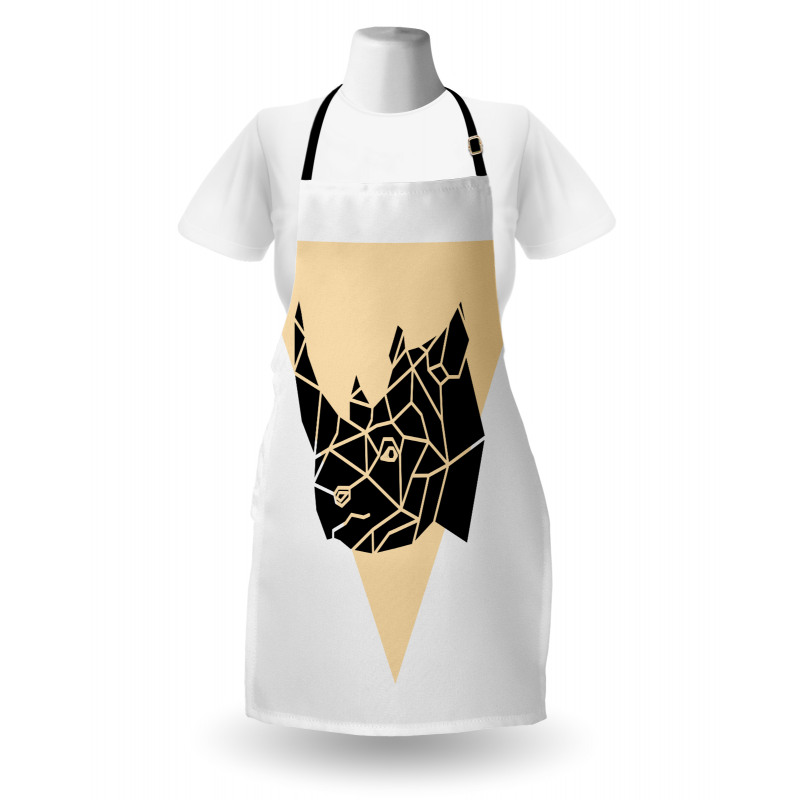 Angular Animal Design Graphic Apron