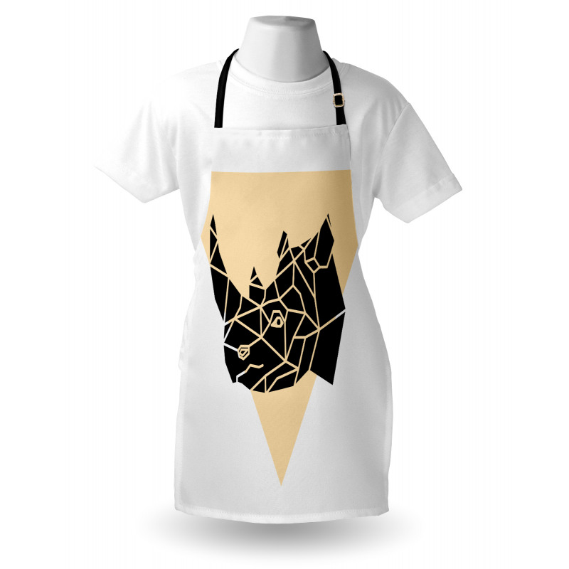 Angular Animal Design Graphic Apron