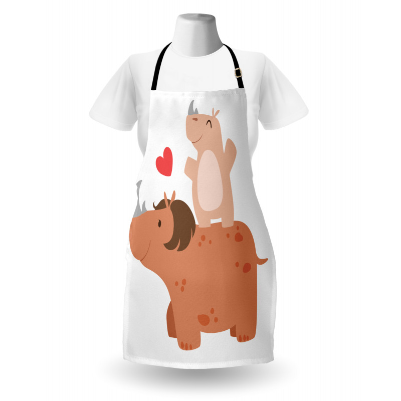 Mother and Calf with Heart Apron