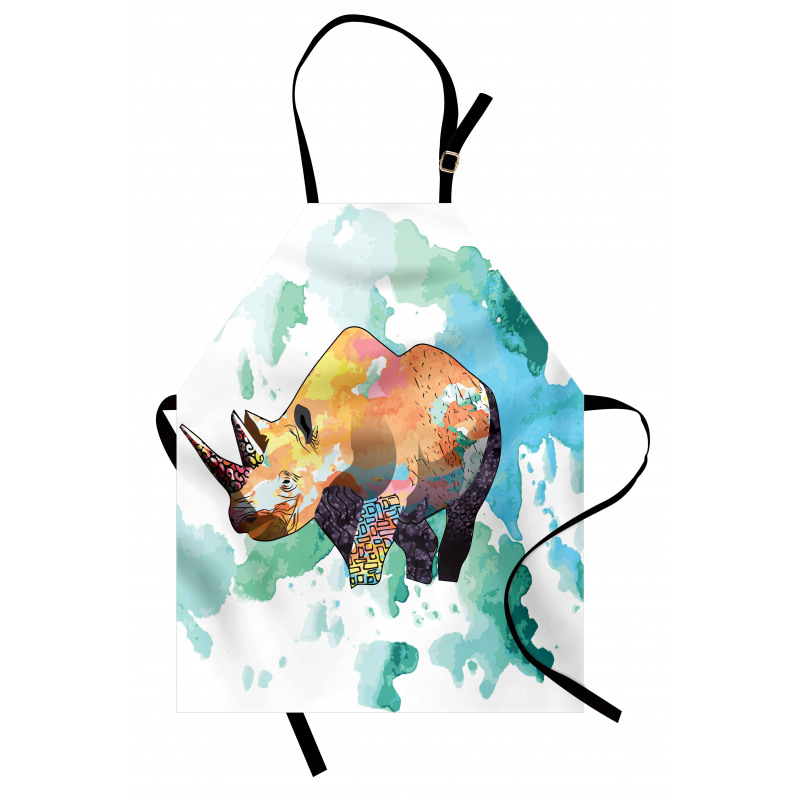 Watercolor Animal Wilderness Apron