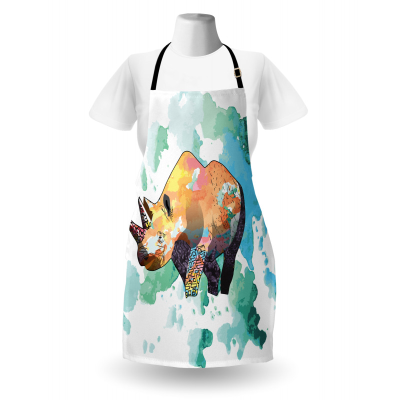 Watercolor Animal Wilderness Apron