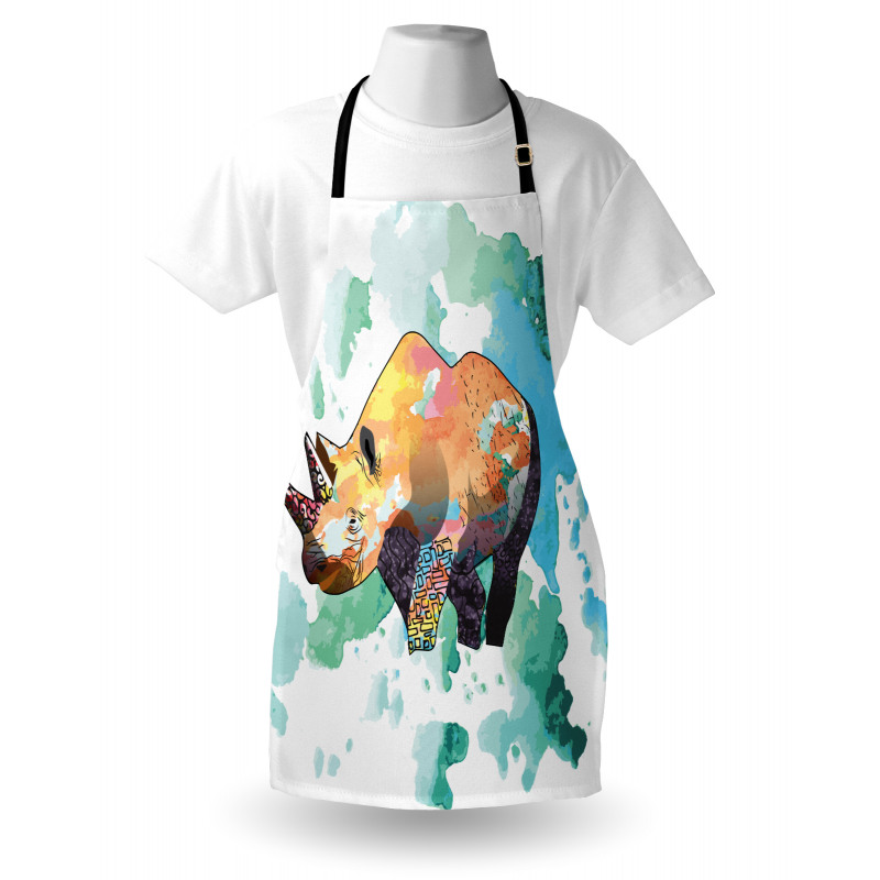 Watercolor Animal Wilderness Apron