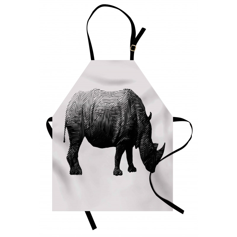 Polygonal Animal Line Art Apron