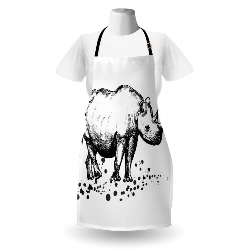 Animal with Paint Splashes Apron