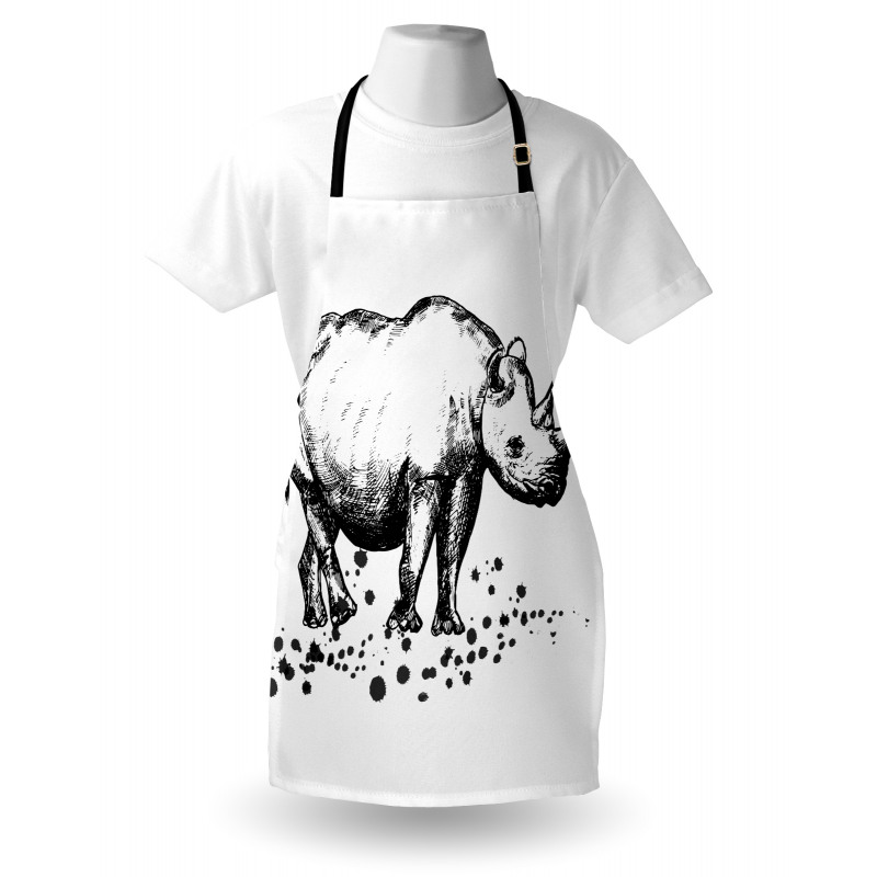 Animal with Paint Splashes Apron