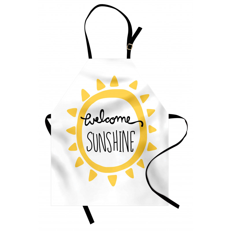 Welcome Sunshine Simplistic Apron