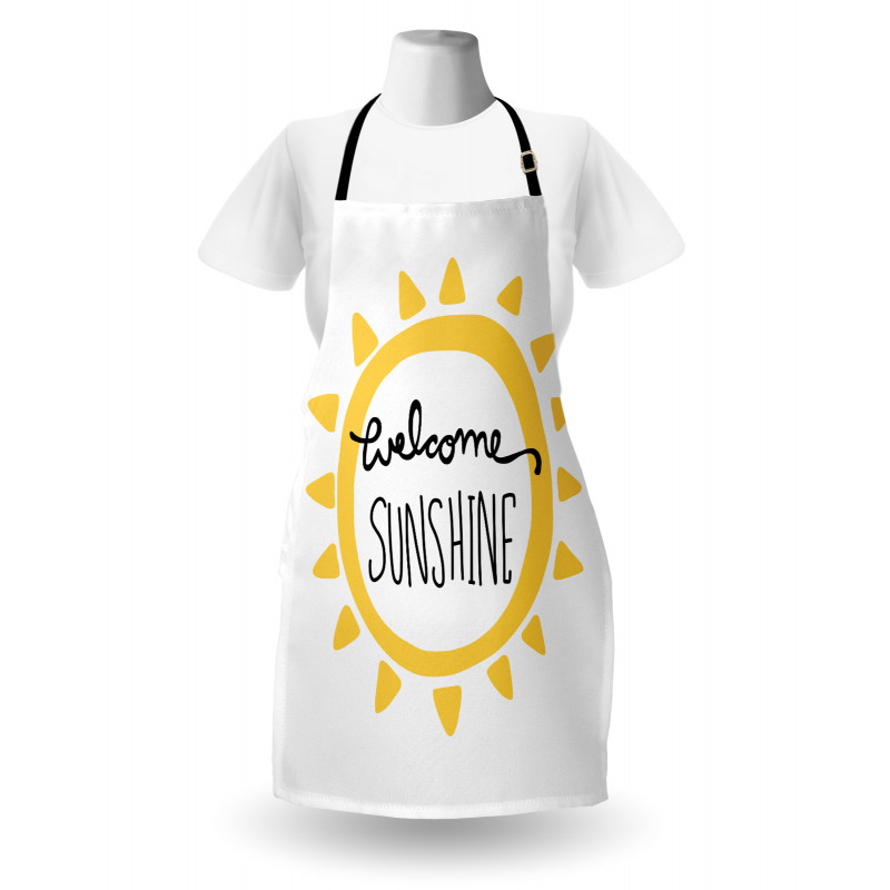 Welcome Sunshine Simplistic Apron