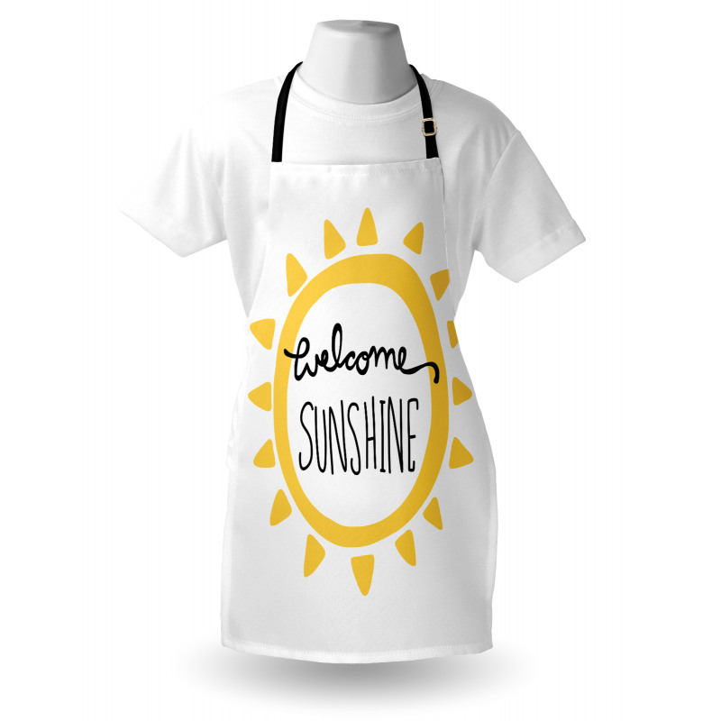 Welcome Sunshine Simplistic Apron