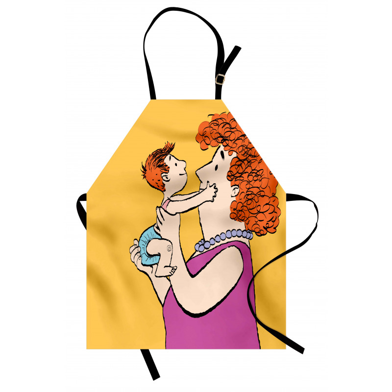 Woman with Her Grandkid Apron