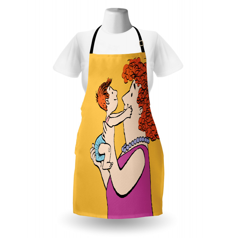 Woman with Her Grandkid Apron