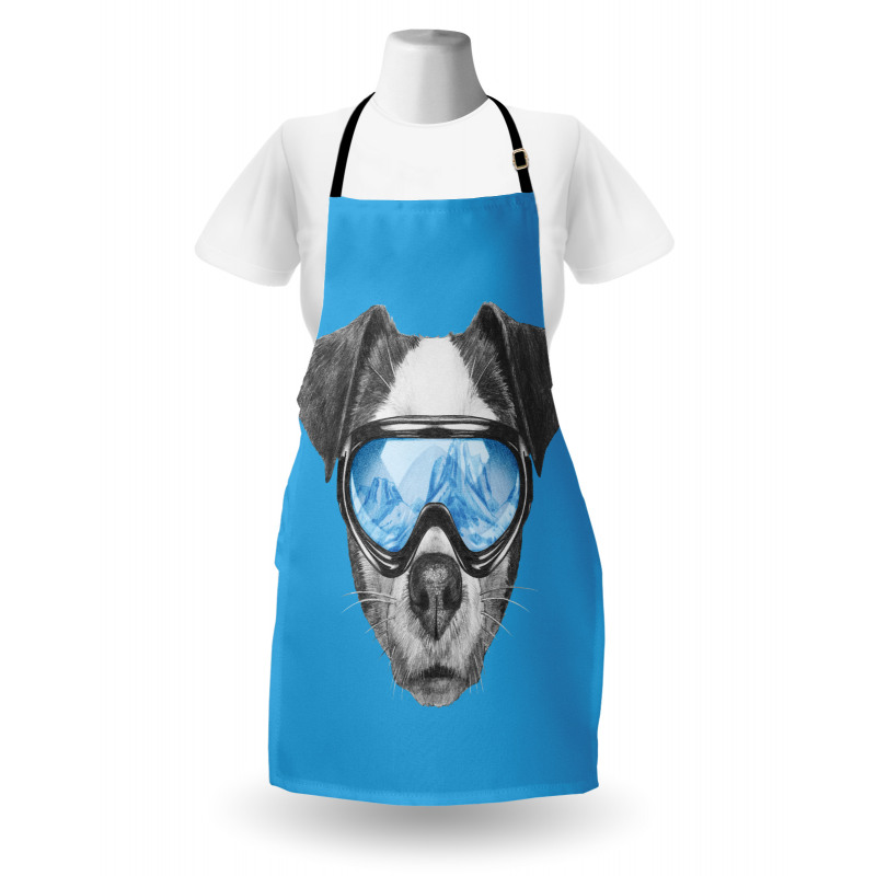 Skiing Cool Doggie Apron