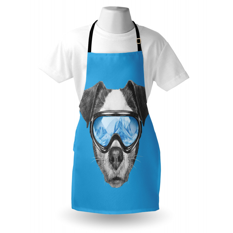 Skiing Cool Doggie Apron