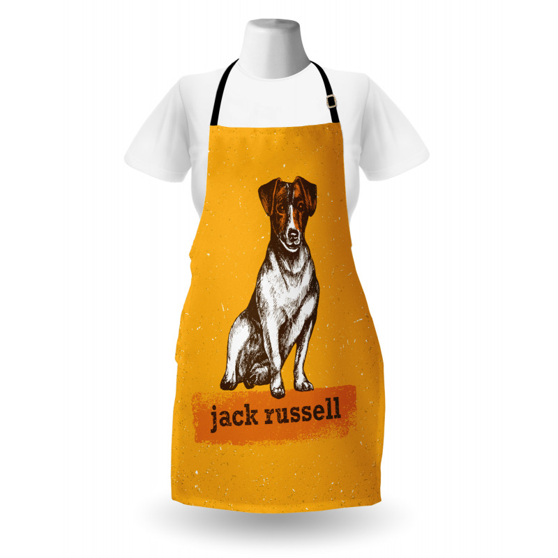 Grunge Puppy Design Apron