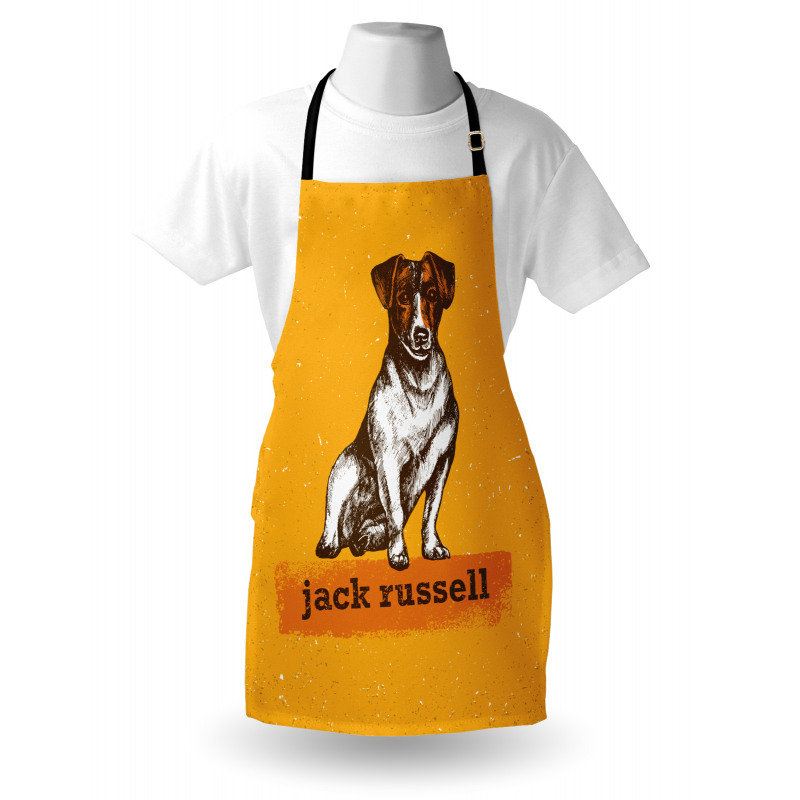 Grunge Puppy Design Apron