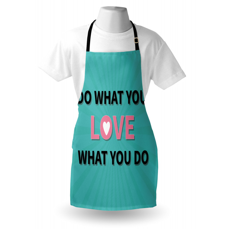 Starburst Lines with Phrase Apron