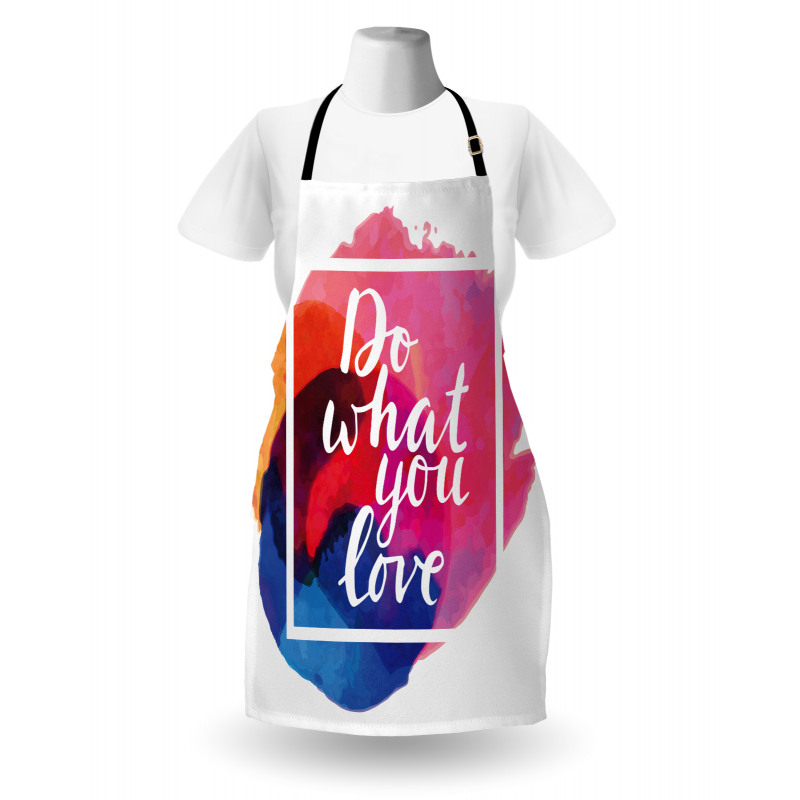 Contemporary Theme Love Work Apron