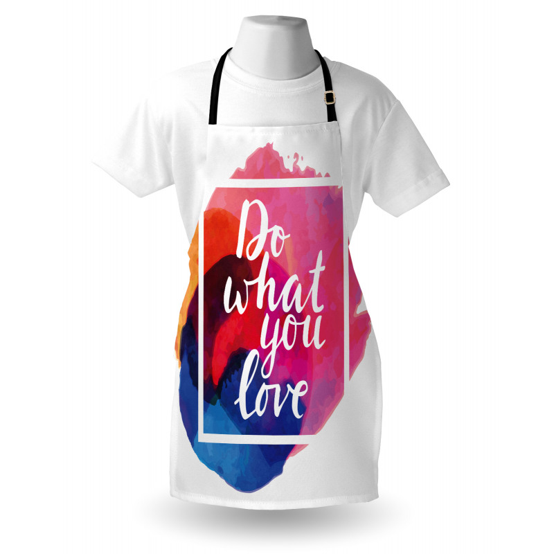 Contemporary Theme Love Work Apron