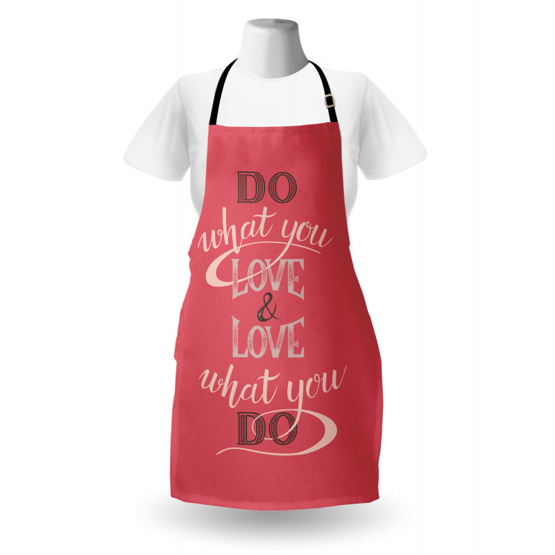 Love What You Do Typography Apron