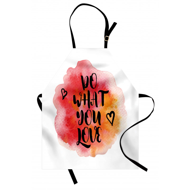 Hearts with Grunge Message Apron