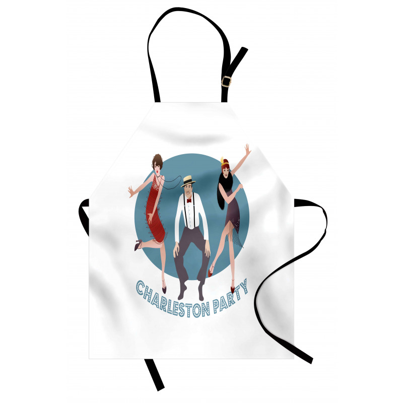 Vintage Dancing People Apron