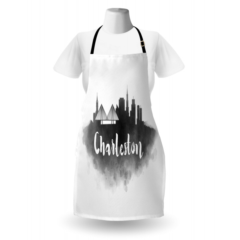 Smoky Style City Skyline Apron