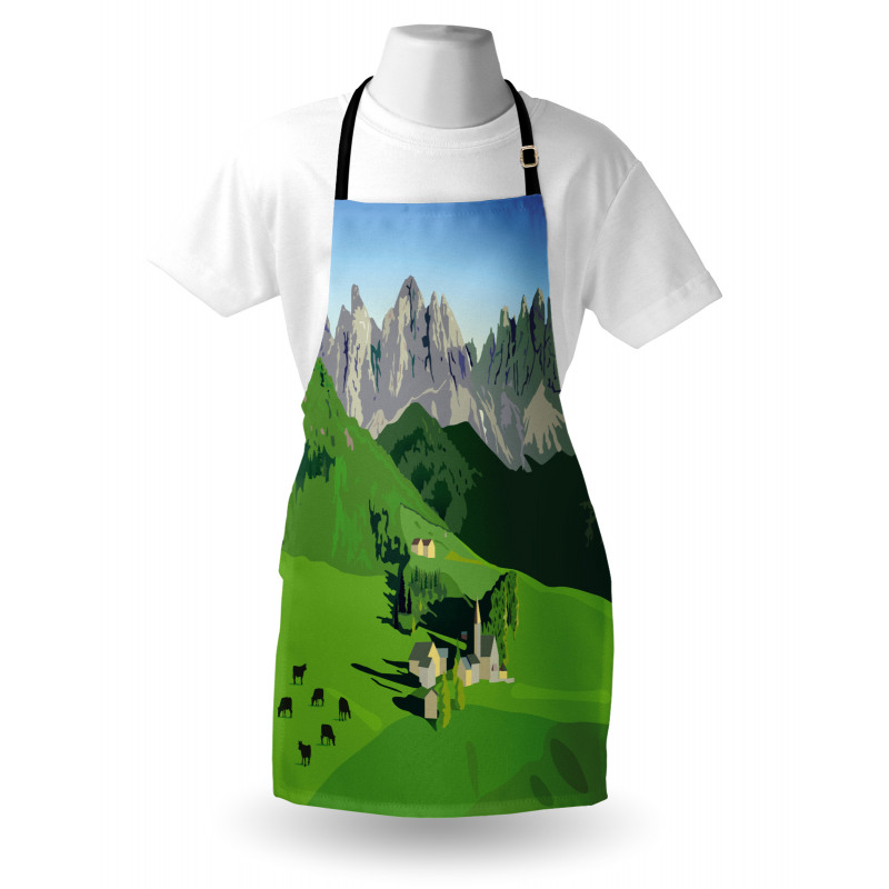 Alpine Mountains Meadow Apron