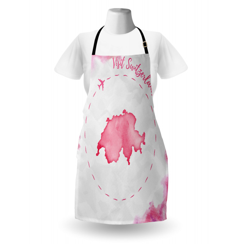 Monochrome Map Design Apron