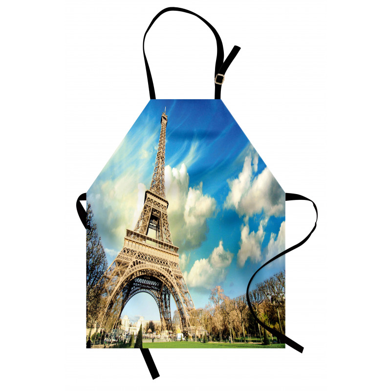 Eiffel Tower Autumn Trees Apron