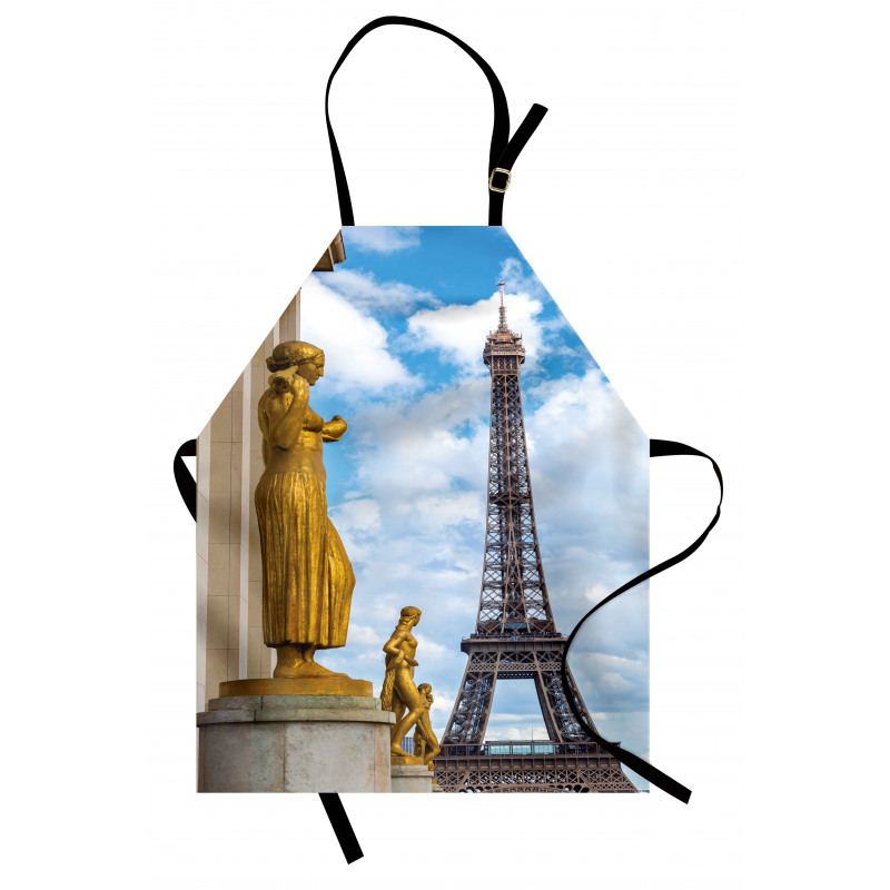 Antique Sculptures Eiffel Apron