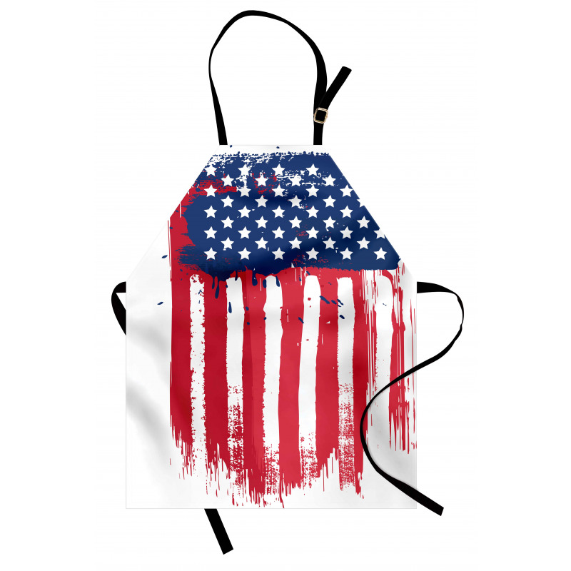 Vertical Hand-drawn Flag Apron