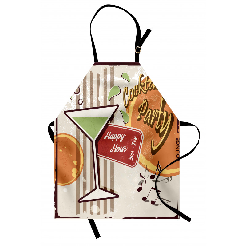 Retro Happy Hour Apron