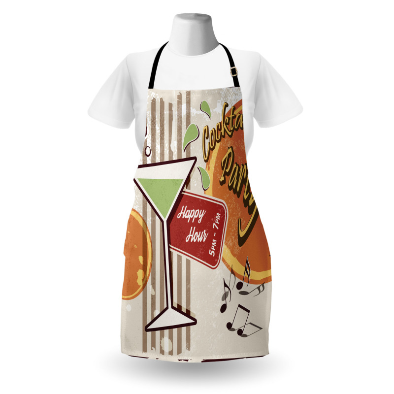 Retro Happy Hour Apron