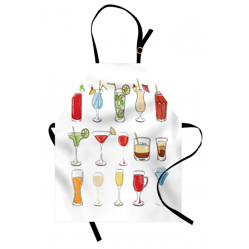 Alcoholic Drinks Art Apron