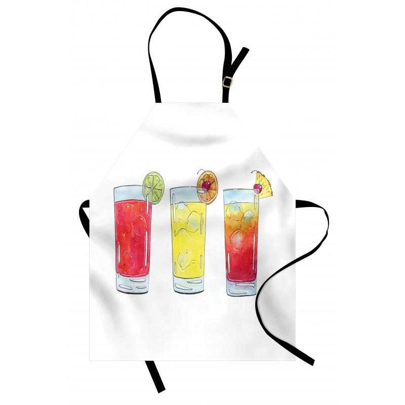 Watercolor Cocktails Apron