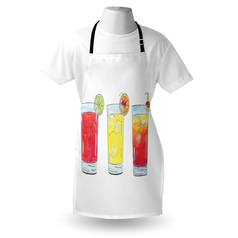 Watercolor Cocktails Apron