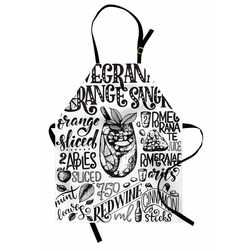 Sangria Sketch Art Apron