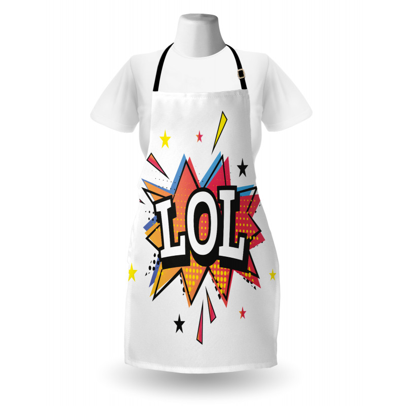 Speech Bubble Colorful Stars Apron