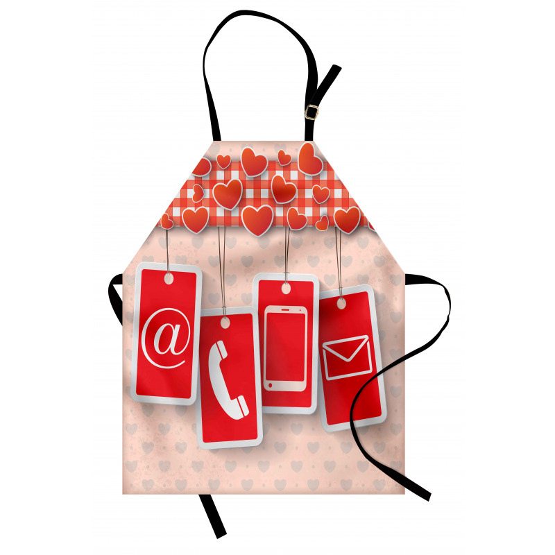 Phone and Hearts Apron