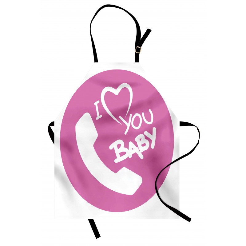 I Love You Baby Message Apron