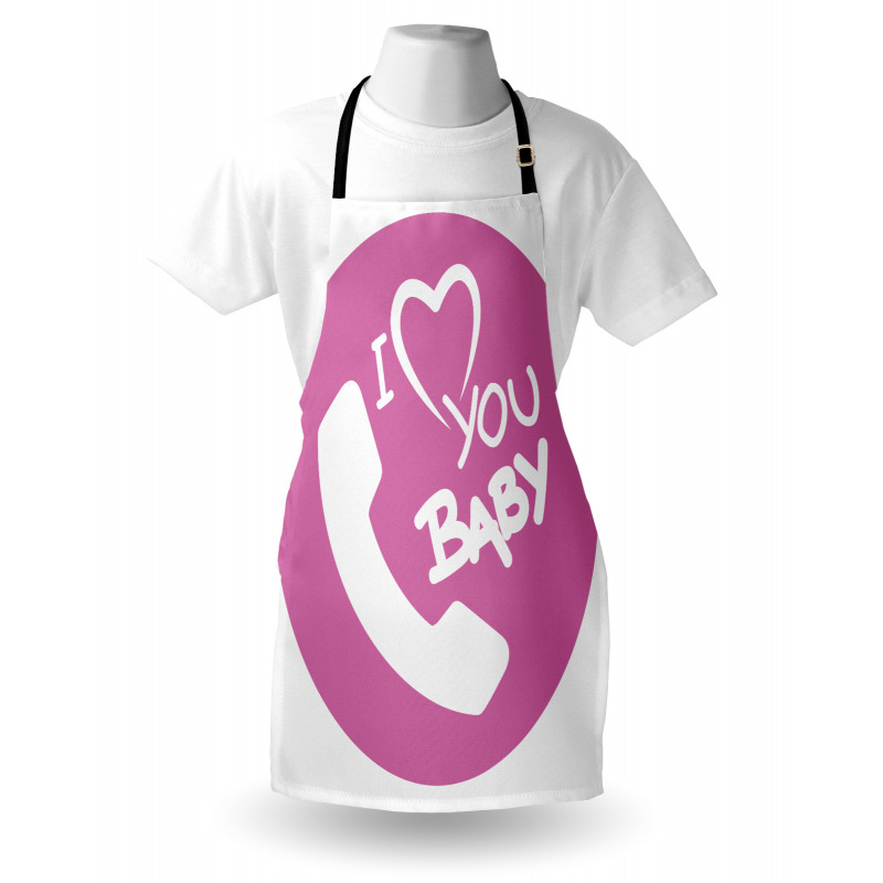 I Love You Baby Message Apron