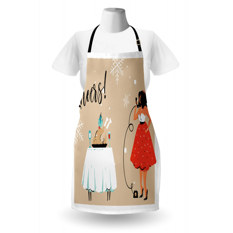 Mom Phone Dinner Table Apron