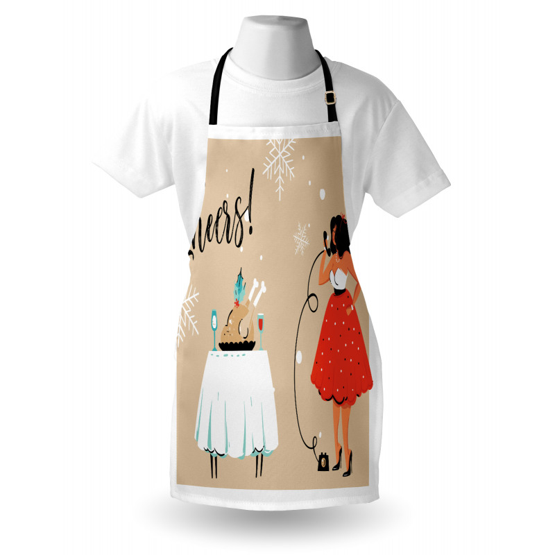 Mom Phone Dinner Table Apron