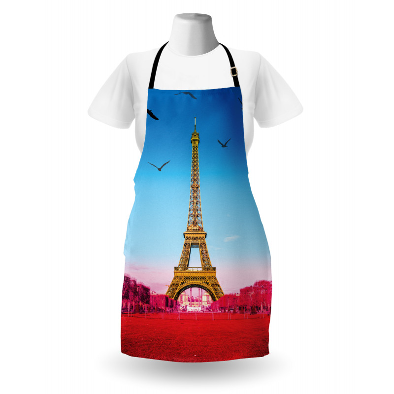 Abstract Grass Eiffel Tower Apron