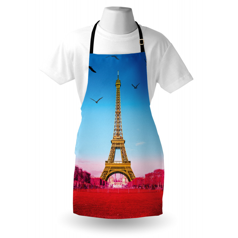 Abstract Grass Eiffel Tower Apron