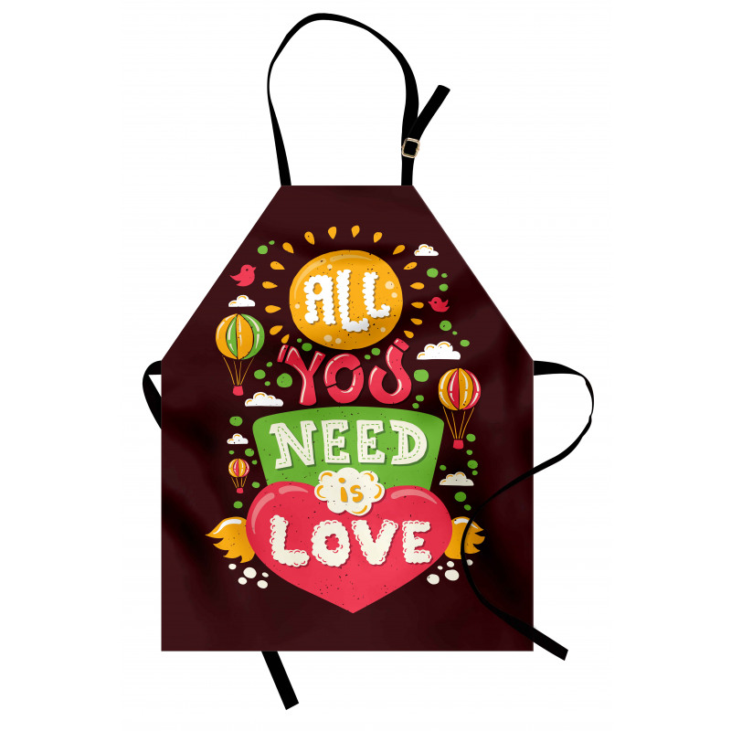 Hot Air Balloons Hipster Art Apron