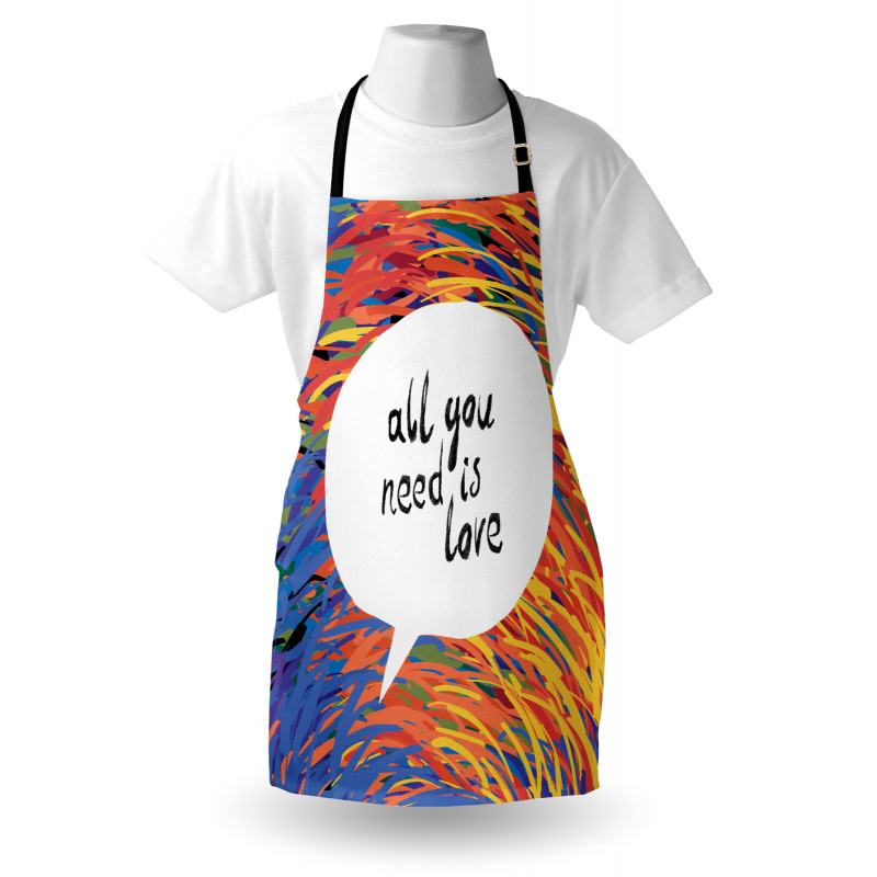 Watercolored Speech Bubble Apron