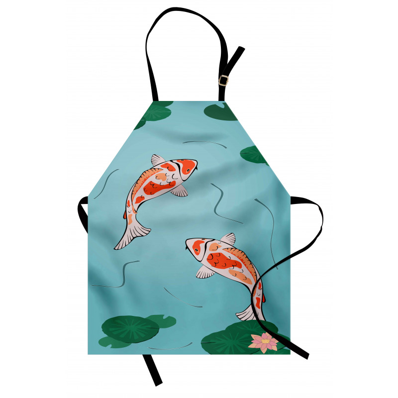 Japanese Koi Swimming Pond Apron